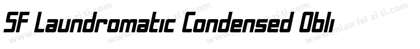 SF Laundromatic Condensed Oblique字体转换